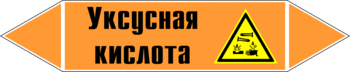 Маркировка трубопровода "уксусная кислота" (k06, пленка, 507х105 мм)" - Маркировка трубопроводов - Маркировки трубопроводов "КИСЛОТА" - Магазин охраны труда и техники безопасности stroiplakat.ru